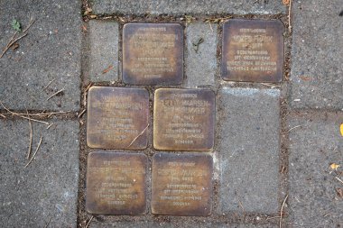 Amsterdam 'daki Frank Ailesi' nden Stolperstein Anıt Taşı 30-8-2021