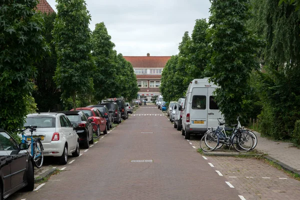 Amstedam Daki Boş Brinkstraat Caddesi Hollanda 2021 — Stok fotoğraf