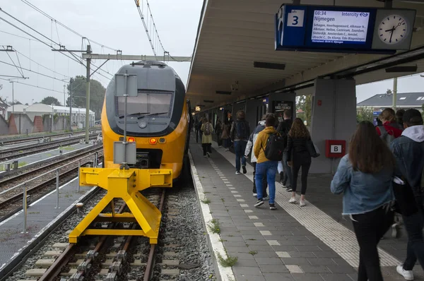 Slutet Tåglinjen Den Helder Nederländerna 2019 — Stockfoto
