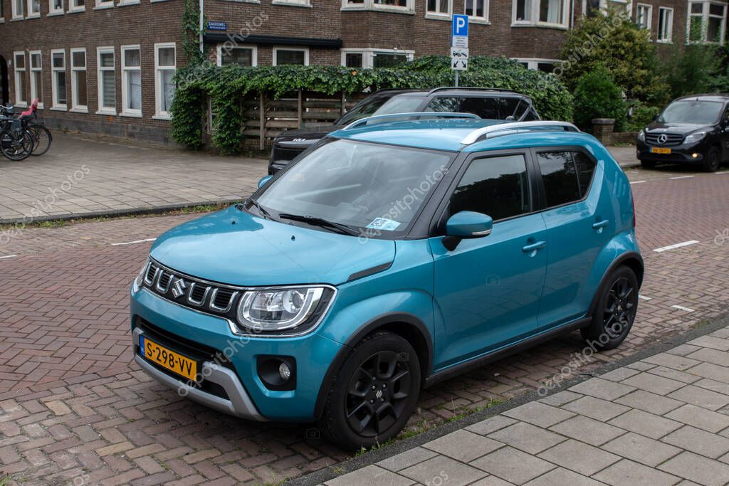 A Blue Suzuki Ignis At Amsterdam The Netherlands 19-9-2025