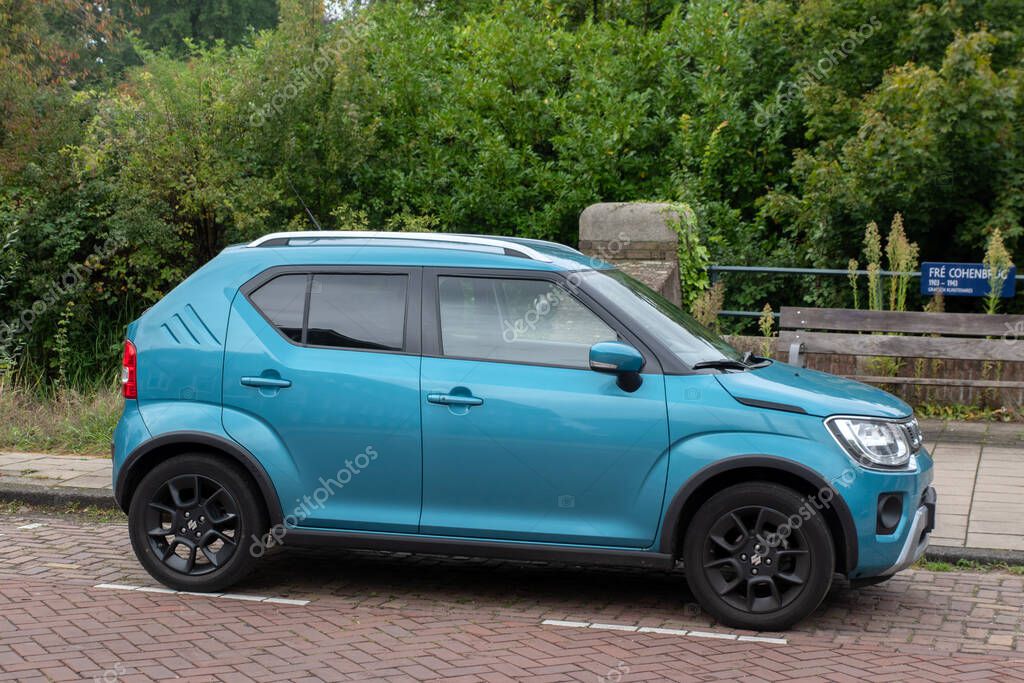 A Blue Suzuki Ignis At Amsterdam The Netherlands 19-9-2025