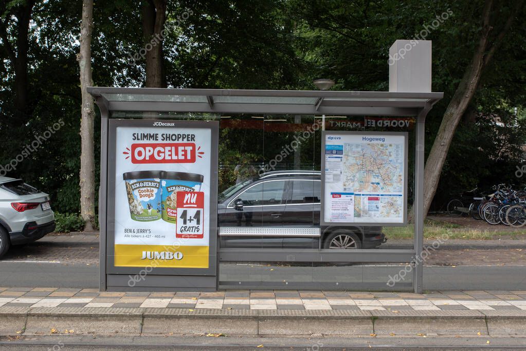 Billboard Jumbo Supermarket At A Bus And Tram Stop Hogeweg At Amsterdam The Netherlands 31-8-2025