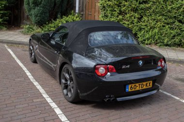 Siyah BMW Z Reihe Amsterdam 'da Hollanda 29-8-2025