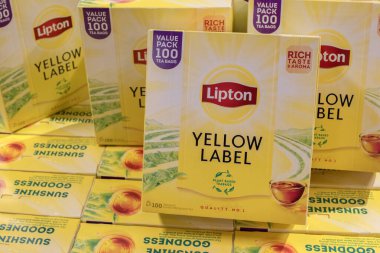 Lipton Sarı Etiketli Çayı Kapat Amsterdam 'da Hollanda 24-10-2025