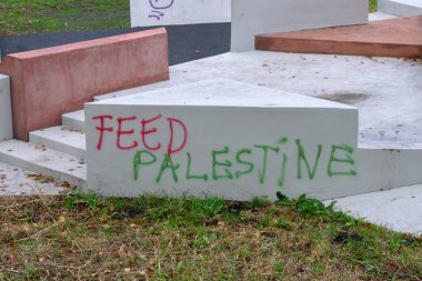 Grafiti Filistin 'i Besliyor Amsterdam' da Hollanda 7-10-2025