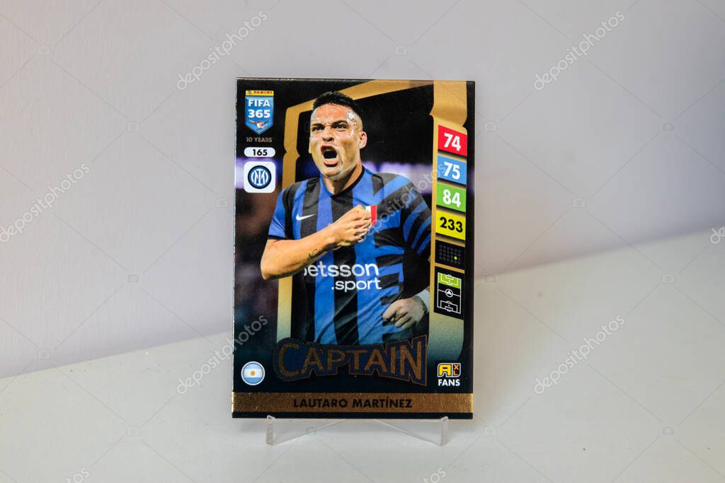 Fifa 365 Panini Trading Card Captain Lautaro Martinez At Amsterdam The Netherlands 24-8-2025