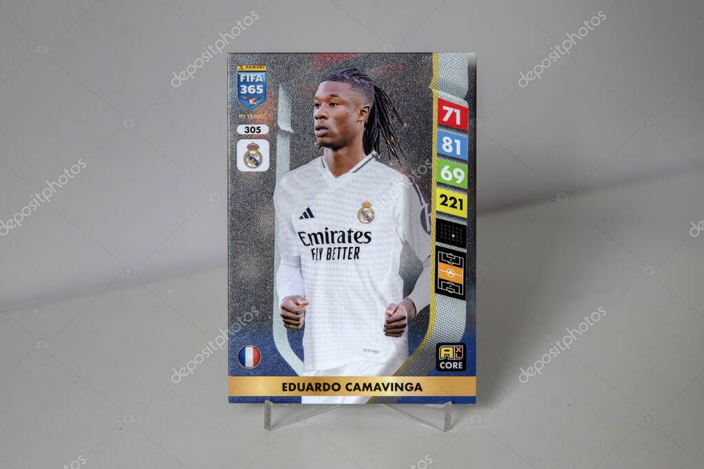 Fifa 365 Panini Trading Card Eduardo Camavinga At Amsterdam The Netherlands 24-8-2025