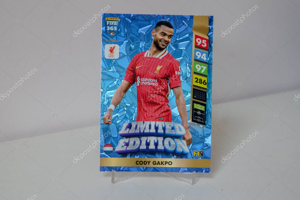 Fifa 365 Panini Trading Card Limited Edition Cody Gakpo At Amsterdam The Netherlands 12-8-2025