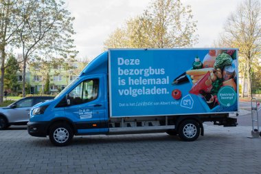 Amsterdam 'da AH Süpermarket Traktörü 30-10-2025