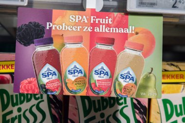 Amsterdam 'daki Spa Meyve Reklamcılığı Tabelası Hollanda 29-7-2025