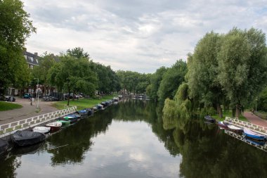 Amsterdam 'daki Ahmed Zianibrug Köprüsünden Görüntü Hollanda 12-8-2025