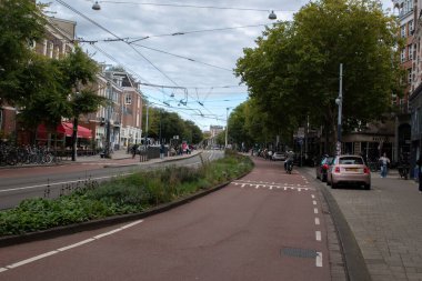 Amsterdam 'daki Weteringschans Sokağı' nda Görüntü Hollanda 23-9-2025