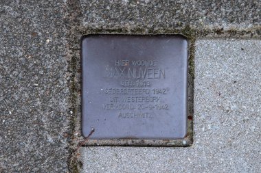 Amsterdam 'dan Max Nijveen' den Stolperstein Anıt Taşı 29-8-2025