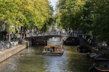 Amsterdam 'daki Beudekerbrug' dan Görüntü Hollanda 23-9-2025