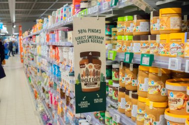 Amsterdam 'da Dünya Fıstık Ezmesi Reklamı. Hollanda 31-1-2026.