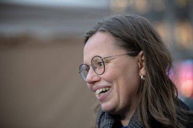 Mirjam Motosikletçi Yeni Yıl Resepsiyonisti Willem Alexander Amsterdam 'da 12-1-2026