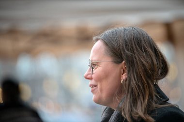 Mirjam Motosikletçi Yeni Yıl Resepsiyonisti Willem Alexander Amsterdam 'da 12-1-2026