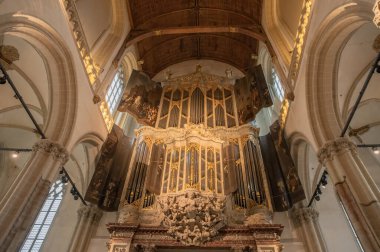 Amsterdam 'daki Yeni Kilisenin Organı Yaklaş Hollanda 12-1-2026