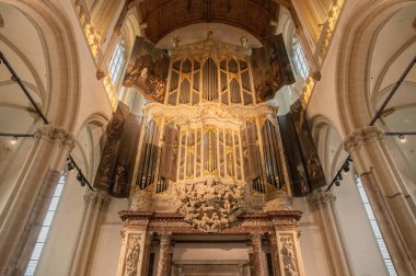 Amsterdam 'daki Yeni Kilisenin Organı Yaklaş Hollanda 12-1-2026