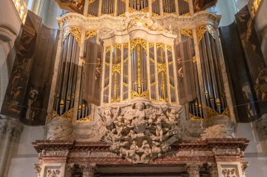 Amsterdam 'daki Yeni Kilisenin Organı Yaklaş Hollanda 12-1-2026