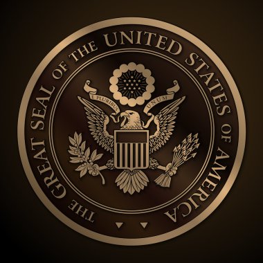 The Great Seal of the US Gold clipart