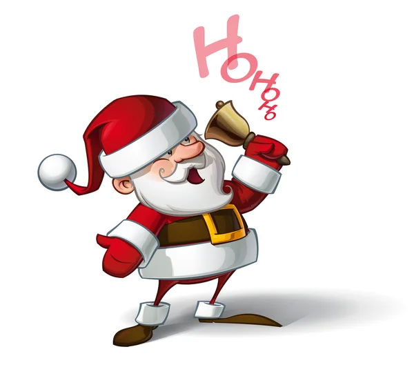 Babbo Natale sorridente - Ho Ho H — Vettoriale Stock