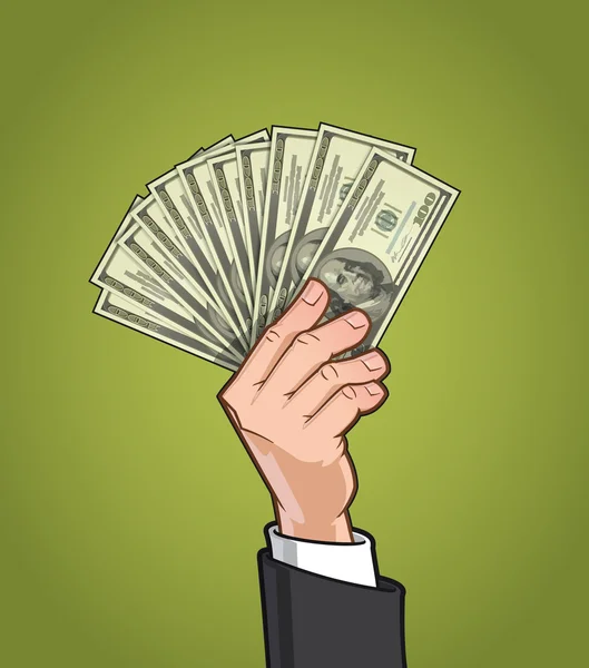 Hands Showing Money 1 — Stock Vector