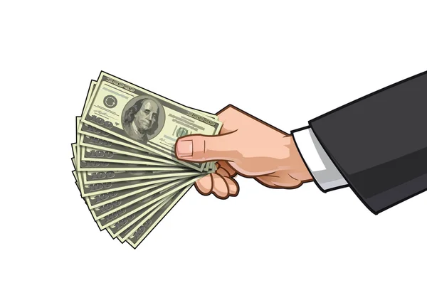 Hands Showing Money 3 — Stock Vector