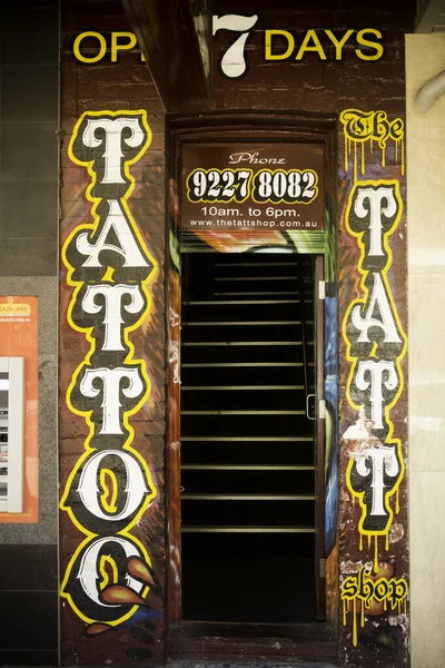 Perth Nyugat Ausztrália Ausztrália 2013 Tatto Centre Tatt Shop 61A — Stock Fotó