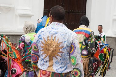 Caracas, Venezuela. Naiguata iblisleri geçit töreninde..