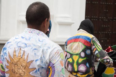 Caracas, Venezuela. Naiguata iblisleri geçit töreninde..