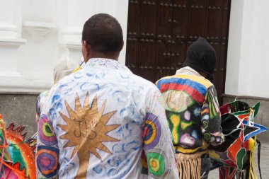 Caracas, Venezuela. Naiguata iblisleri geçit töreninde..