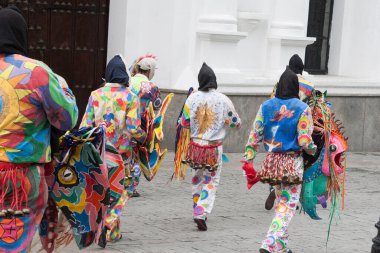 Caracas, Venezuela. Naiguata iblisleri geçit töreninde..