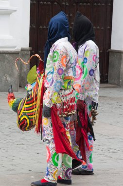 Caracas, Venezuela. Naiguata iblisleri geçit töreninde..