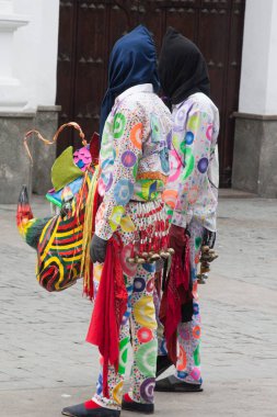 Caracas, Venezuela. Naiguata iblisleri geçit töreninde..