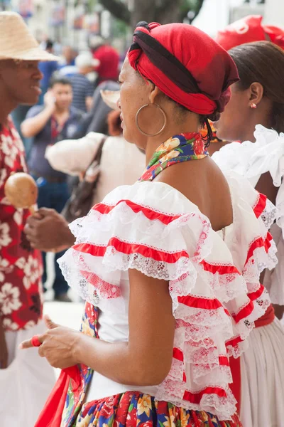 Caracas Wenezuela Ludzie Ubrani Kostiumy Uczcić Taniec San Juan — Zdjęcie stockowe