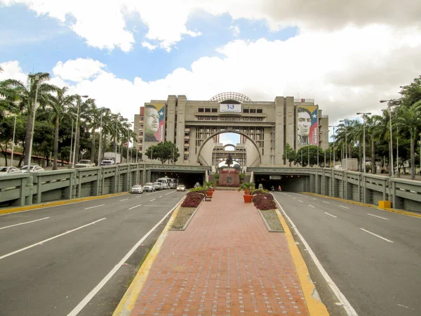 Incredibile Vista Bolvar Avenue Caracas Viale Iconico Nella Capitale Del — Foto Stock