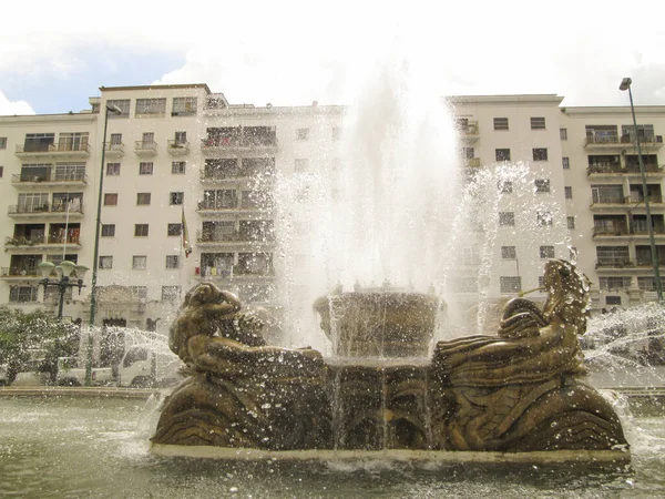 Fuente Leary Square Plaza Leary Silencio Caracas Venezuela —  Fotos de Stock