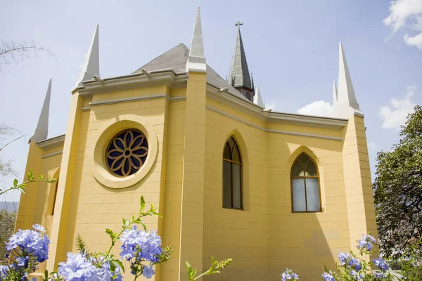 Spettacolare Veduta Della Cappella Della Madonna Lourdes Parco Ezequiel Zamora — Foto Stock