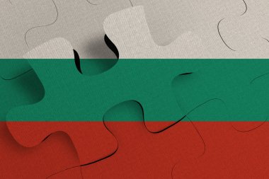 Bulgaristan 'ın bir ülkenin kriz ve entegrasyon kavramının bileşimi PUZLE 3D RENDER' a PATLAG EDİLDİ