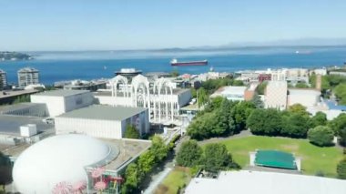 The Space Needle kulesindeki asansörden görüntü. ABD, Washington, Seattle 15 Temmuz 2025.