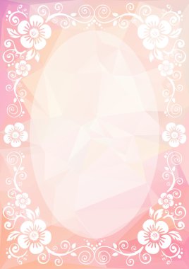 pembe açık poligon kenarlık