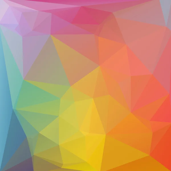 Arco iris fondo poligonal — Vector de stock