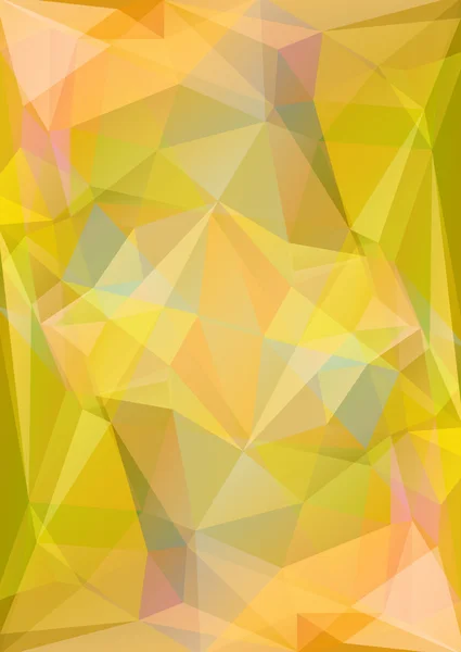 Yellow polygonal background — Stock Vector