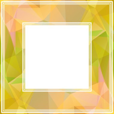 Sarı poligonal kenarlık