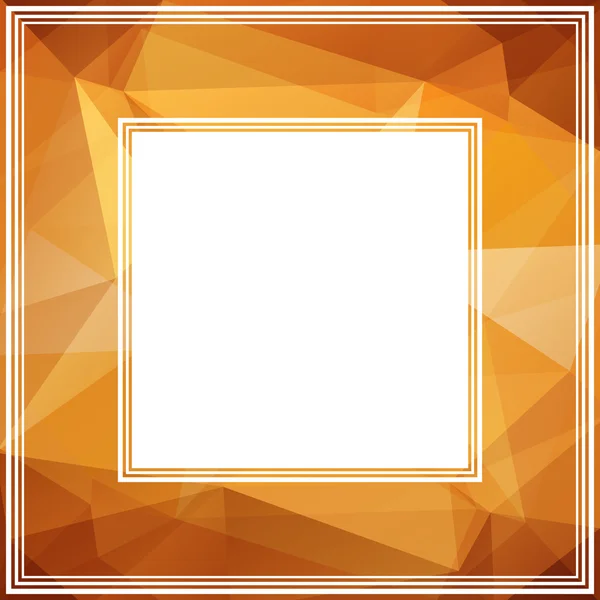 Bordure polygonale or — Image vectorielle