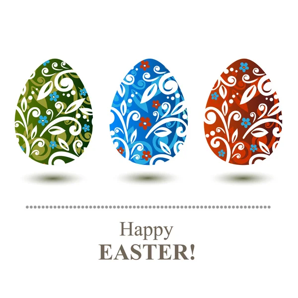 Œufs de Pâques décorés — Image vectorielle