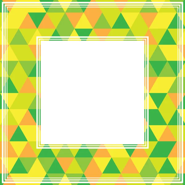 Zelený žlutým okrajem — Stockový vektor