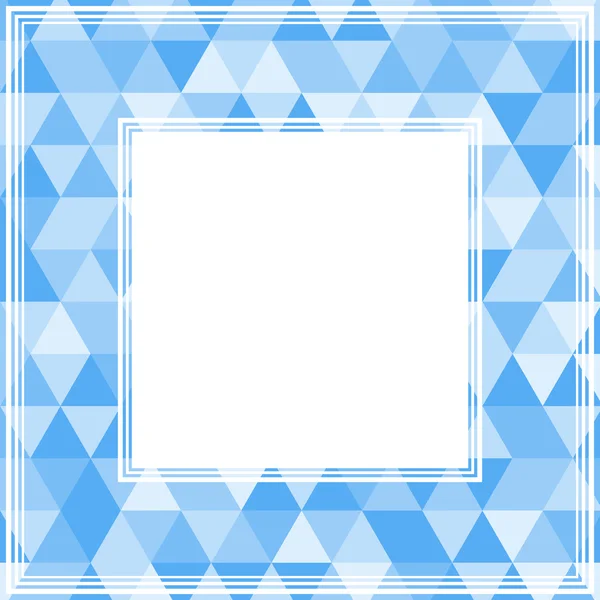 Borde abstracto azul — Vector de stock