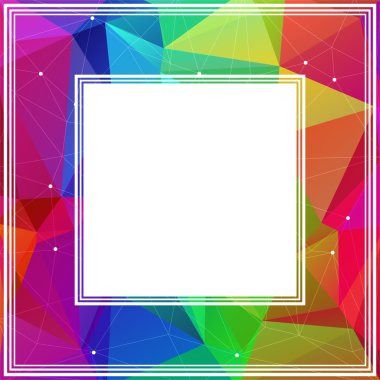 Gökkuşağı soyut kenarlık